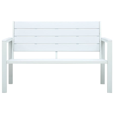 Garden Bench 120 Cm Hdpe Wood Look