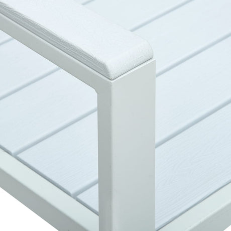Garden Bench 120 Cm Hdpe Wood Look