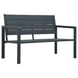 Garden Bench 120 Cm Hdpe Wood Look