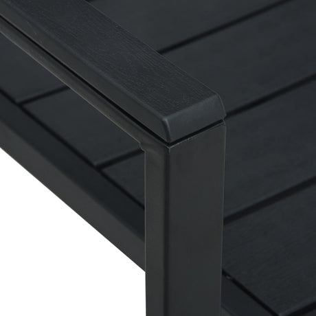 Garden Chairs 4 Pcs Hdpe Wood Look