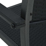 Garden Chairs 4 Pcs Plastic Rattan Look