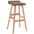 Bar Stool Taupe Fabric