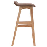 Bar Stool Taupe Fabric