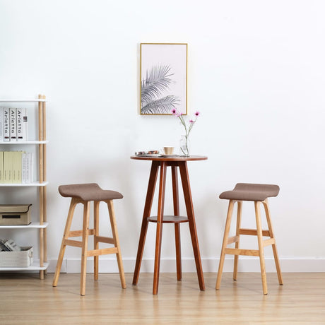 Bar Stool Taupe Fabric