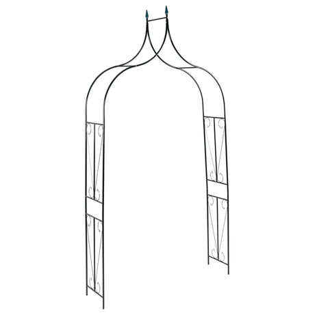 Garden Arch Dark Green 120X38X258 Cm Iron