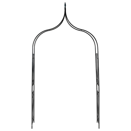 Garden Arch Dark Green 120X38X258 Cm Iron