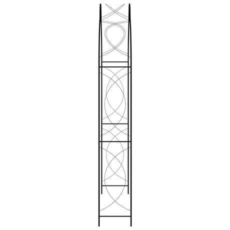 Garden Arch Black 150X34X240 Cm Iron