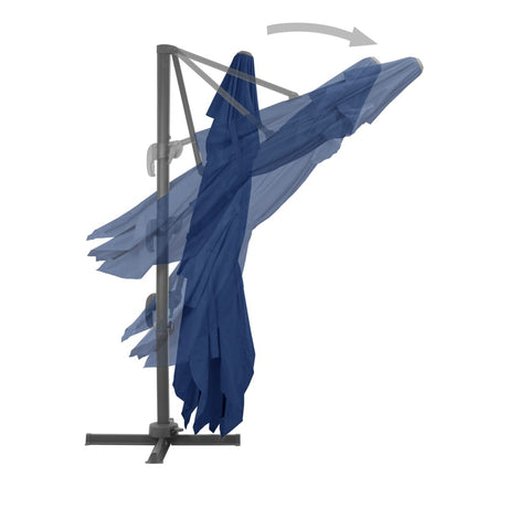 Cantilever Garden Parasol With Aluminium Pole 4X3 M