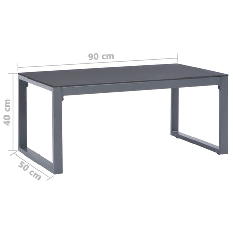 Coffee Table 90X50X40 Cm Aluminium