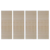 Rectangular Natural Bamboo Rugs 4 Pcs 120X180 Cm