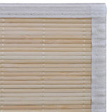 Rectangular Natural Bamboo Rugs 4 Pcs 120X180 Cm