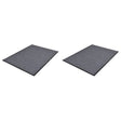 Pvc Door Mats 2 Pcs Grey 90X60 Cm