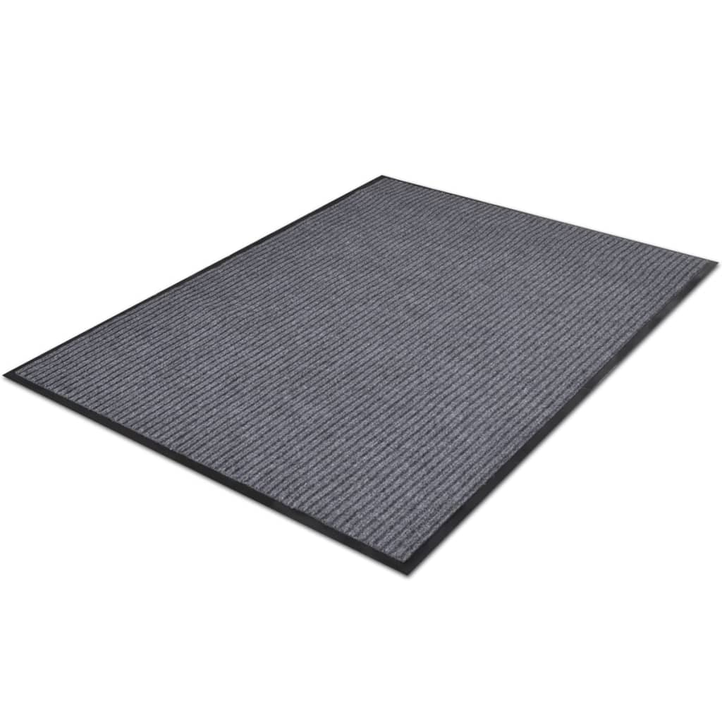 Pvc Door Mats 2 Pcs Grey 90X60 Cm