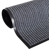 Pvc Door Mats 2 Pcs Grey 90X60 Cm