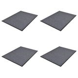 Pvc Door Mats 2 Pcs Grey 90X60 Cm