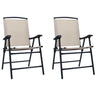 Folding Garden Chairs 2 Pcs Texilene