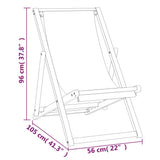 Folding Beach Chair Solid Teak Wood