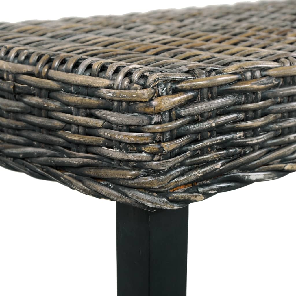 Bench 160 Cm Natural Kubu Rattan And Solid Mango Wood