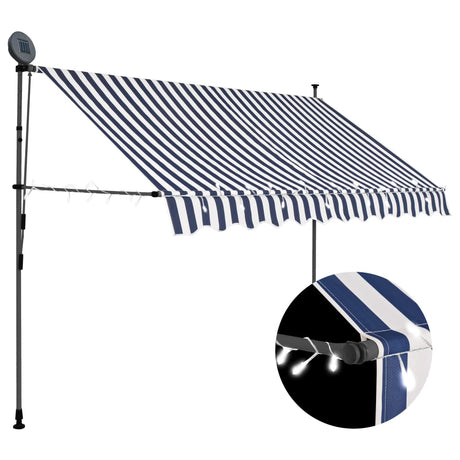Manual Retractable Awning With Led