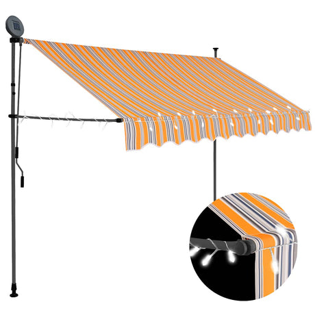 Manual Retractable Awning With Led