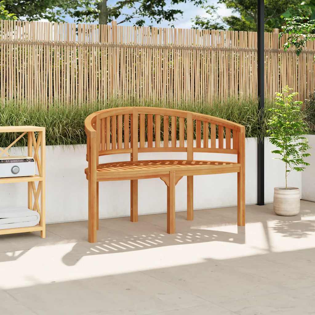 Banana Bench Solid Teak Wood