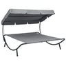 Outdoor Lounge Bed With Canopy