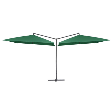 Double Parasol With Steel Pole 250X250 Cm Bordeaux