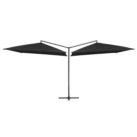 Double Parasol With Steel Pole 250X250 Cm Bordeaux