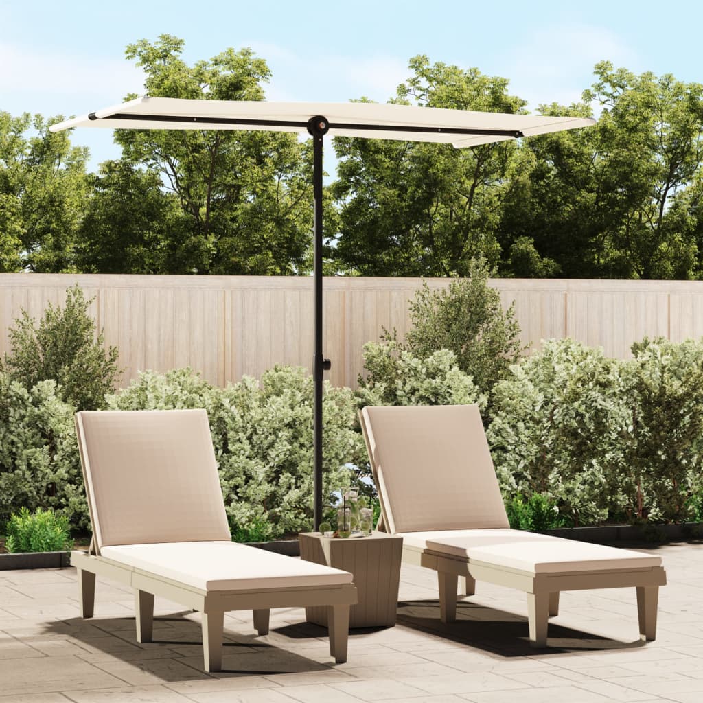Garden Parasol With Aluminium Pole