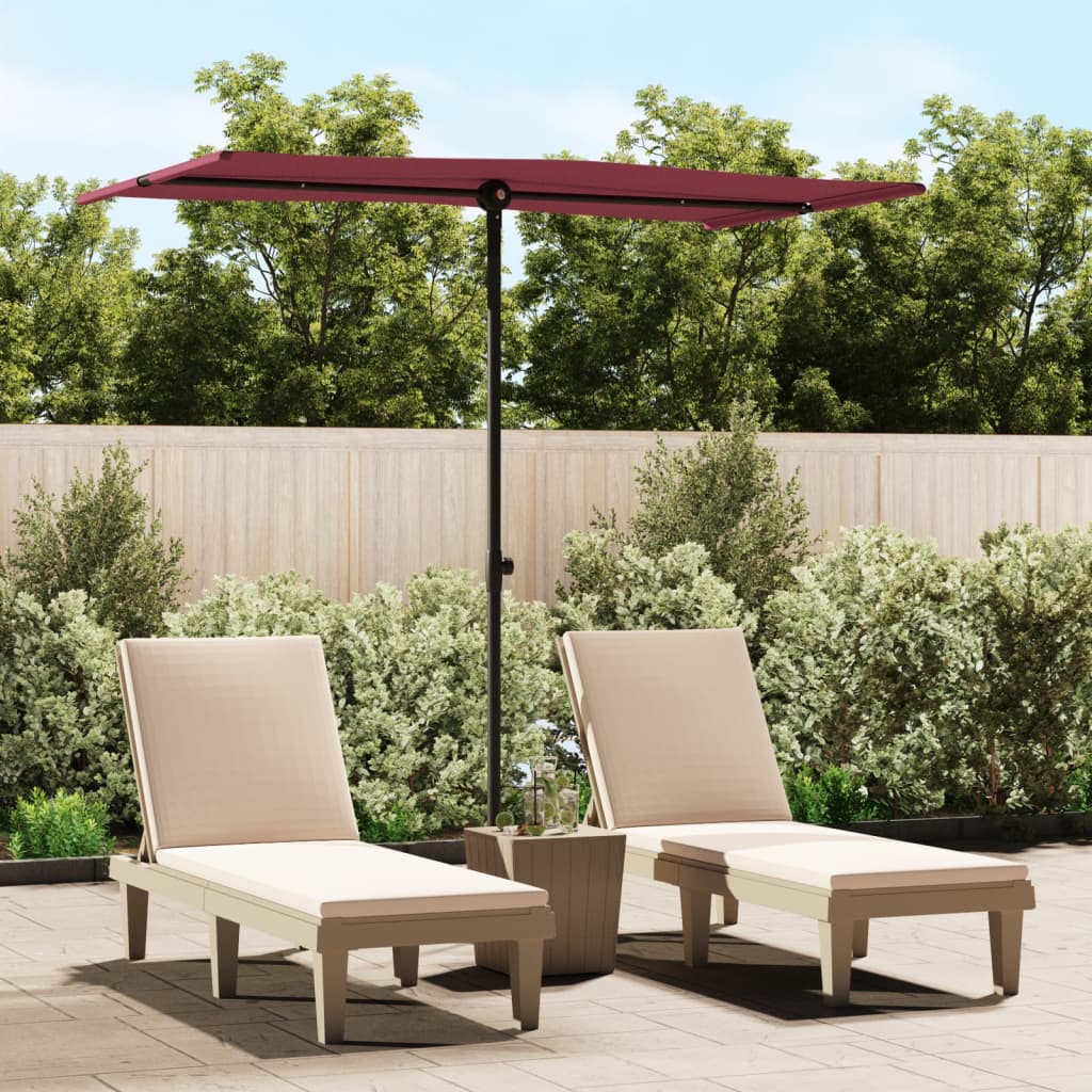 Garden Parasol With Aluminium Pole