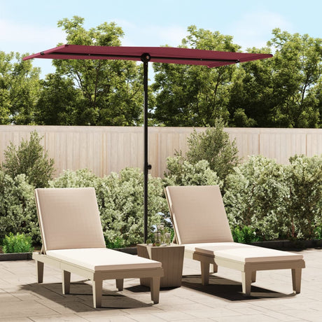 Garden Parasol With Aluminium Pole