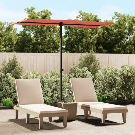 Garden Parasol With Aluminium Pole