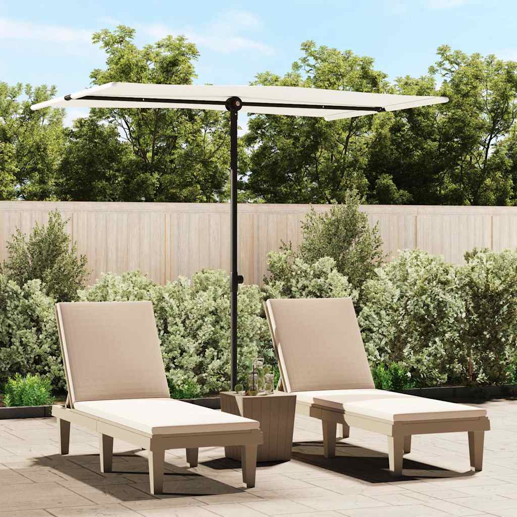 Garden Parasol With Aluminium Pole