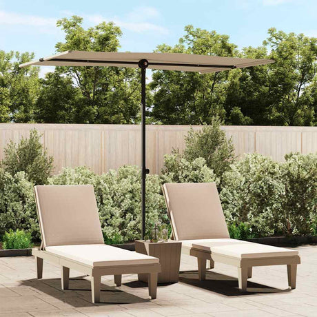 Garden Parasol With Aluminium Pole