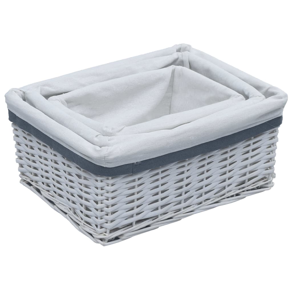 3 Piece Nesting Basket Set Willow
