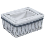 3 Piece Nesting Basket Set Willow