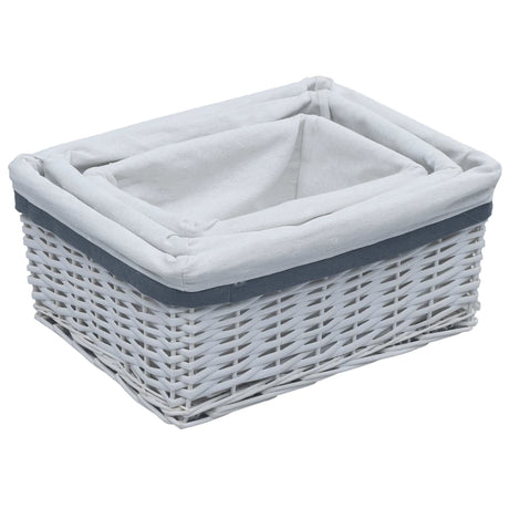 3 Piece Nesting Basket Set Willow