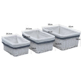3 Piece Nesting Basket Set Willow