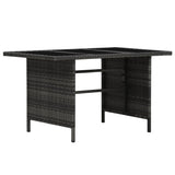 4 Piece Garden Lounge Set With Cushions Poly Rattan Grey