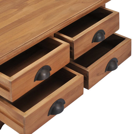 Coffee Table 68X68X30 Cm Solid Teak Wood