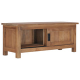 Tv Cabinet 90X30X35 Cm Solid Teak Wood