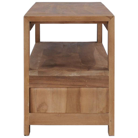 Tv Cabinet 120X30X40 Cm Solid Teak Wood