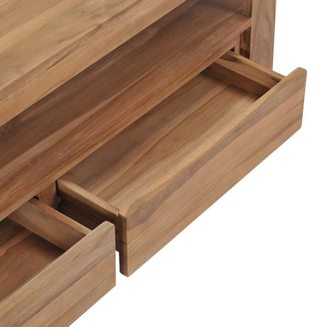 Tv Cabinet 120X30X40 Cm Solid Teak Wood