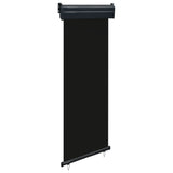 Balcony Side Awning 65x250 cm Black