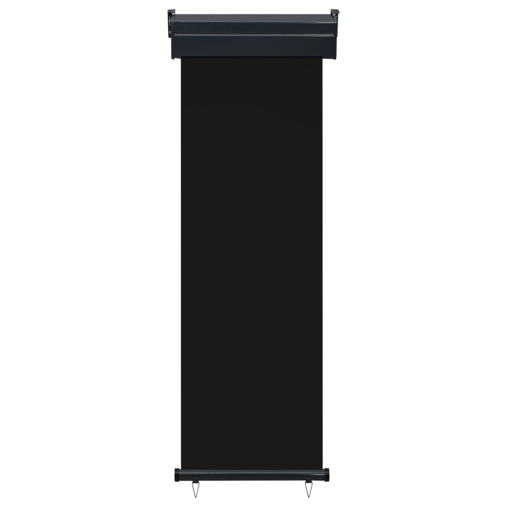Balcony Side Awning 65x250 cm Black