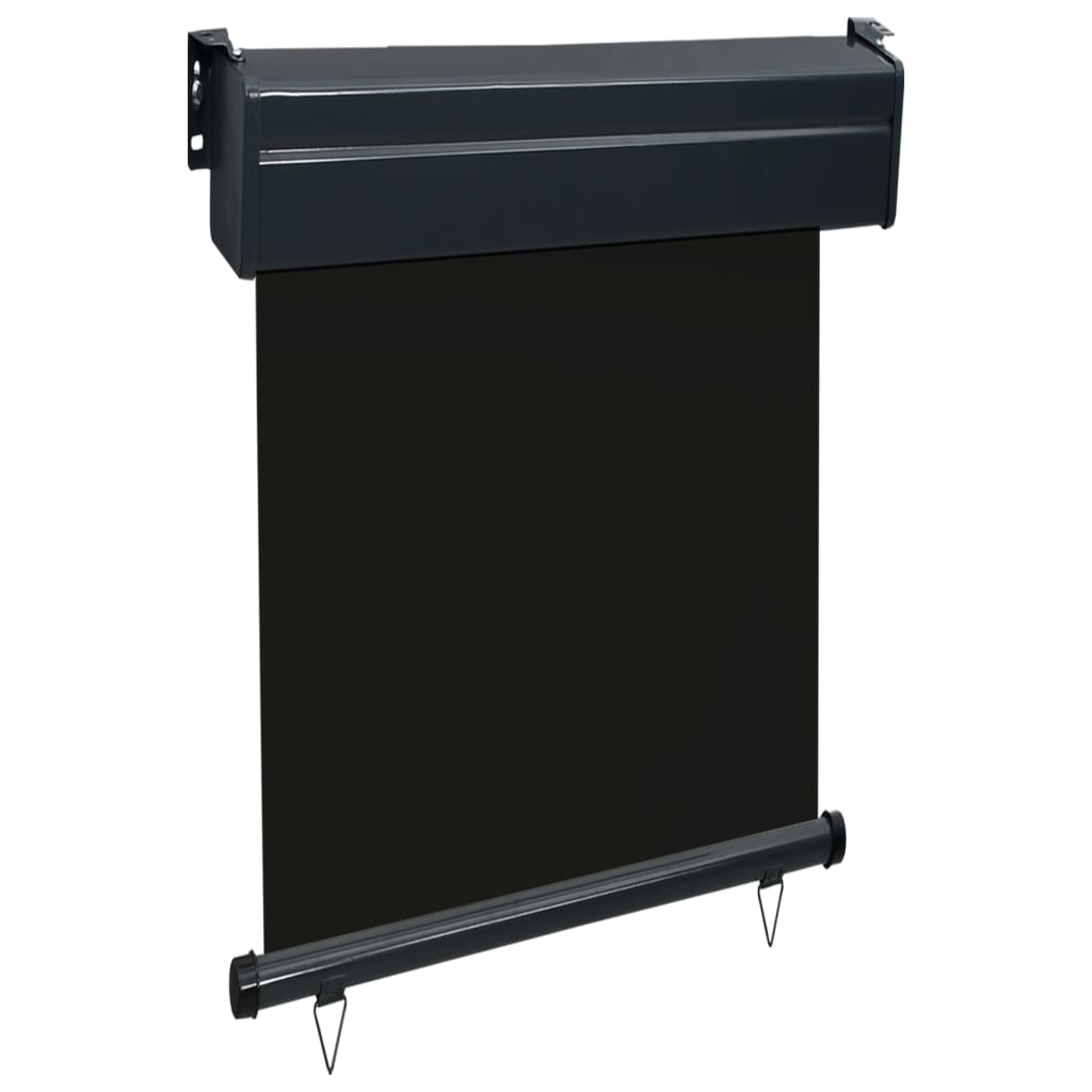 Balcony Side Awning 65x250 cm Black