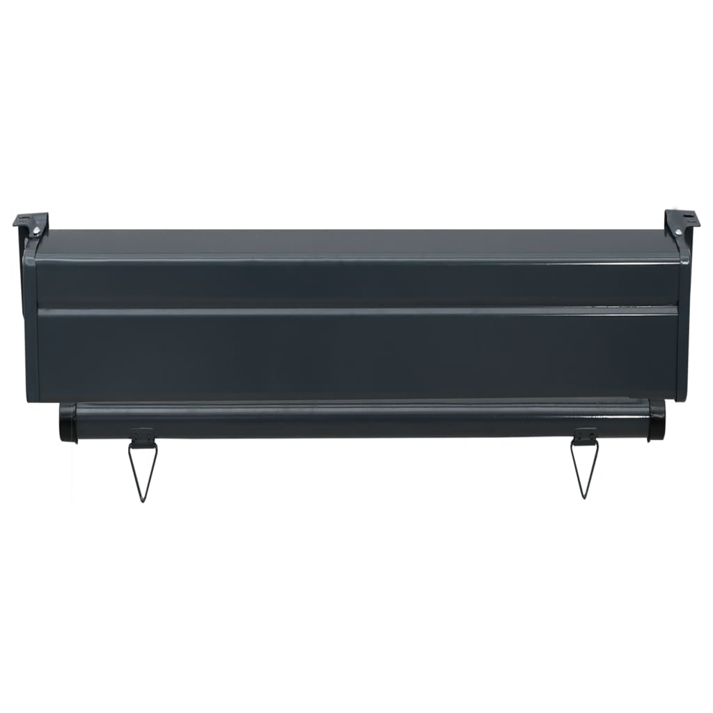 Balcony Side Awning 65x250 cm Black