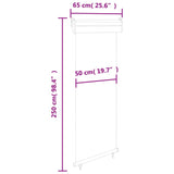 Balcony Side Awning 65x250 cm Cream
