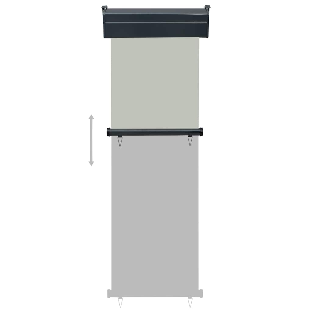 Balcony Side Awning 65x250 cm Grey