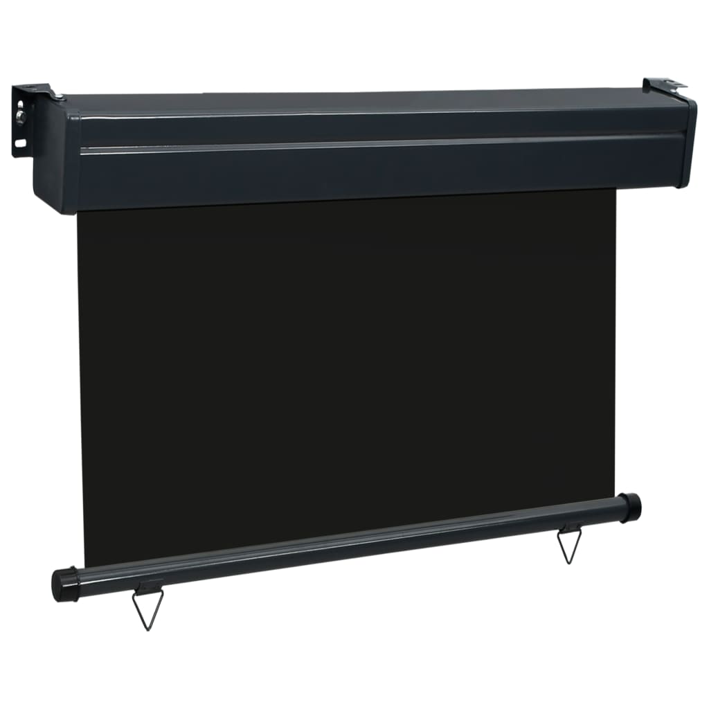 Balcony Side Awning 85x250 cm Black